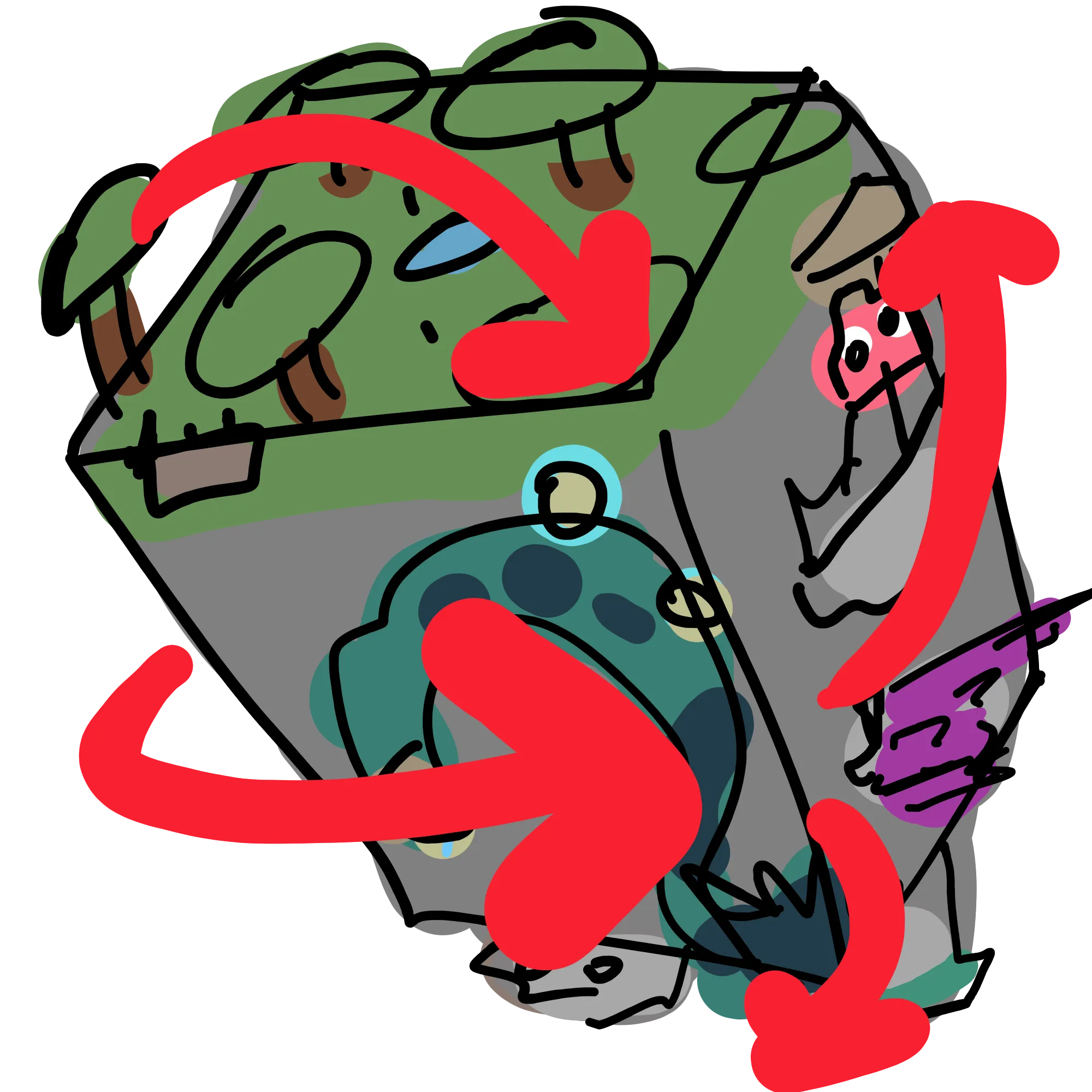 Create Int. Spinning Cube Island World