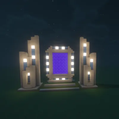 Simple Futuristic Nether Portal