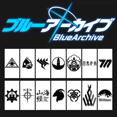 Blue Archive School Banners