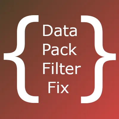 DataPack Filter Fix
