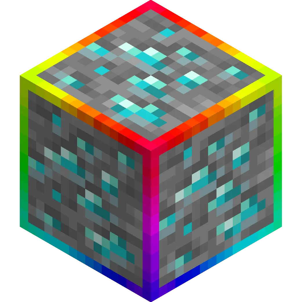 Rainbow Diamond Ores & Ancient Debris (Animated)