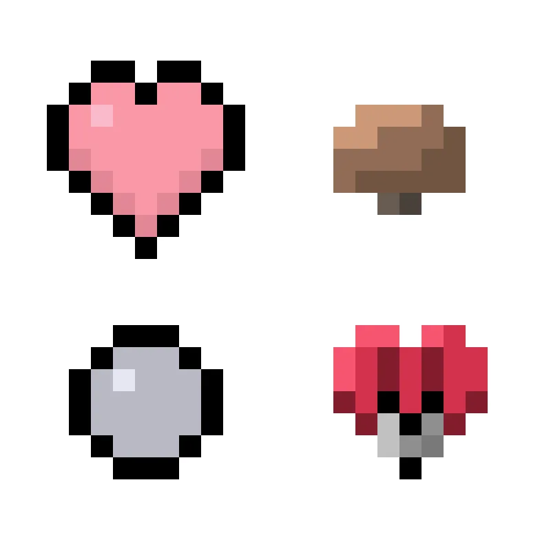 Pink Hearts & Mushrooms GUI