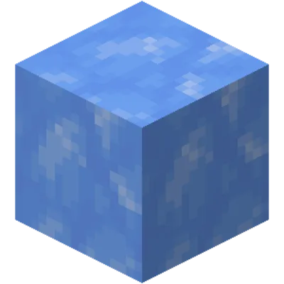 Stray drop blue ice